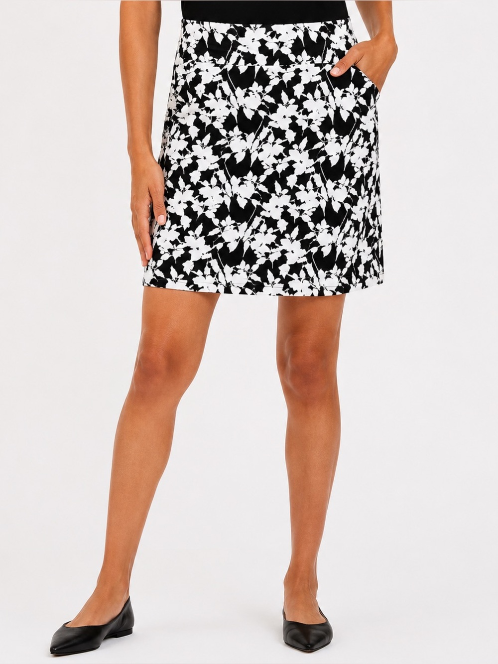 Mario Serrani Tummy Control‎ Comfort Stretch Floral Skort